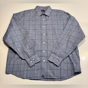 UNTUCKit Mens Size XL Ortman WF Plaid Relaxed Fit 100% Cotton Button Up Shirt